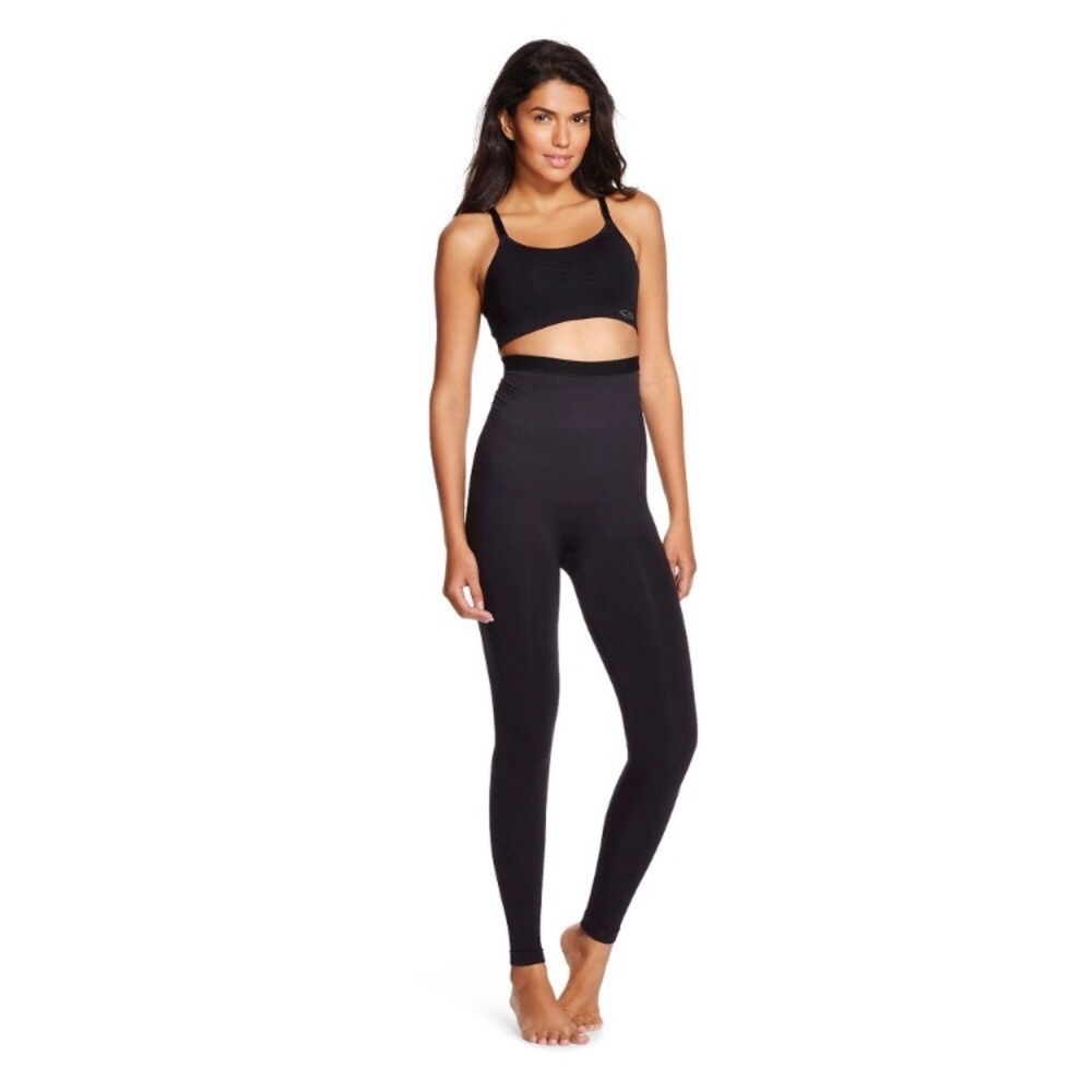 010. ASSETS by SPANX High-Waist Seamless Leggings Black - Picture 3 of 14